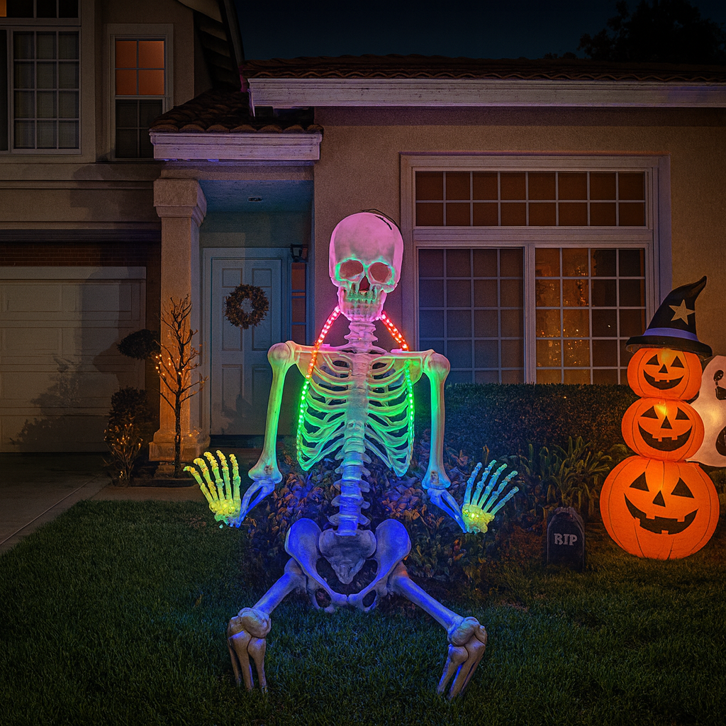 🚚🇺🇸 Ships from USA | Premium Waterproof LED Light Strip – 5V USB-Powered Multi-Mode Decoration for Halloween & Outdoor Fun