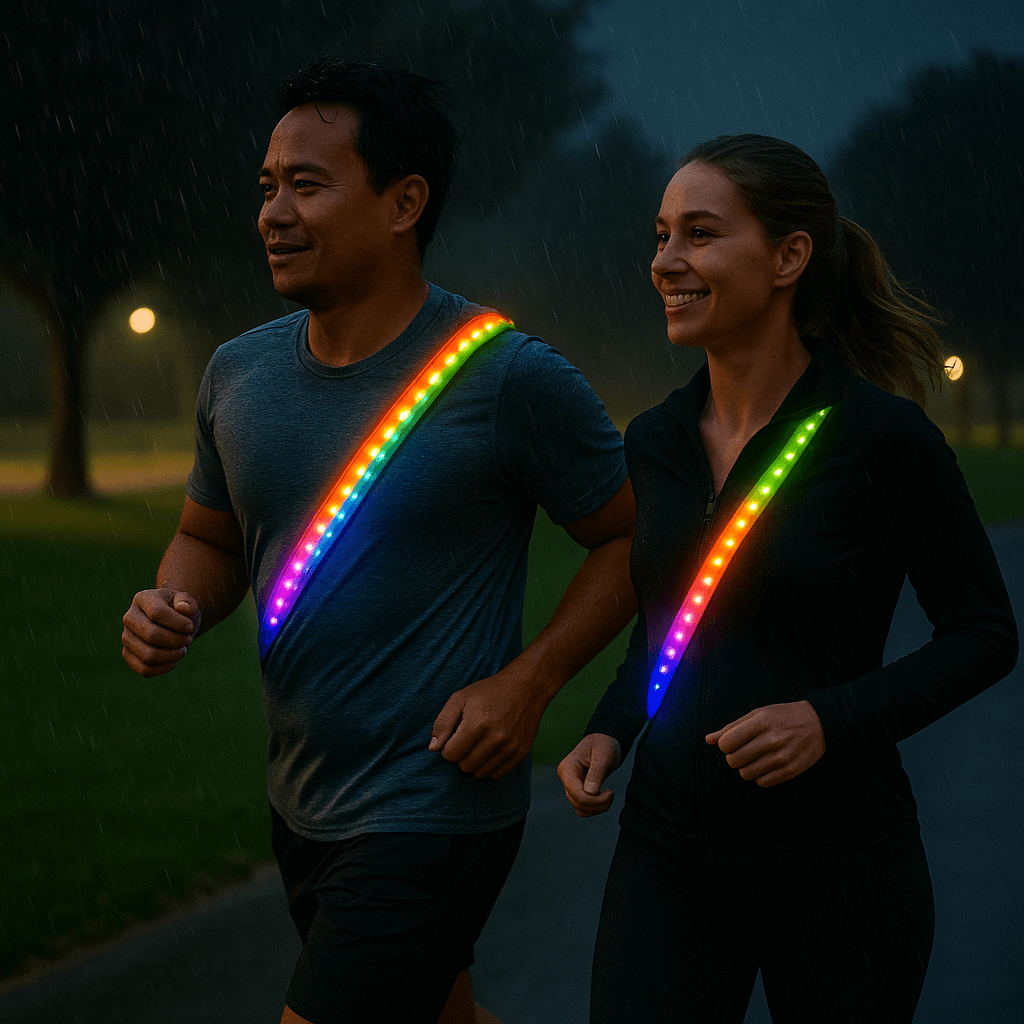 🚚🇺🇸 Ships from USA | Night Glow Streamer High-Brightness USB type  LED Safety Strip for Night Running